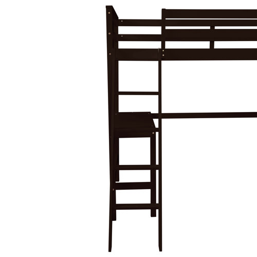 Harriet Bee Faraj Loft Bed with Shelves by Harriet Bee Wayfair